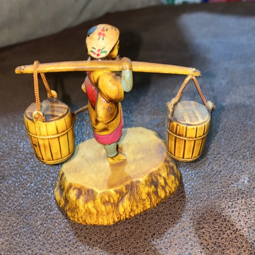 Vintage Asian Figurine-Celluloid- Water Bearer